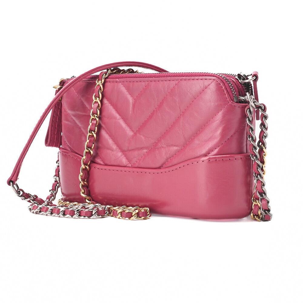 CHANEL Chain Shoulder Bag Matelasse Gabrielle de Chanel Mini Gold-Tone Hardware, Pre-Owned