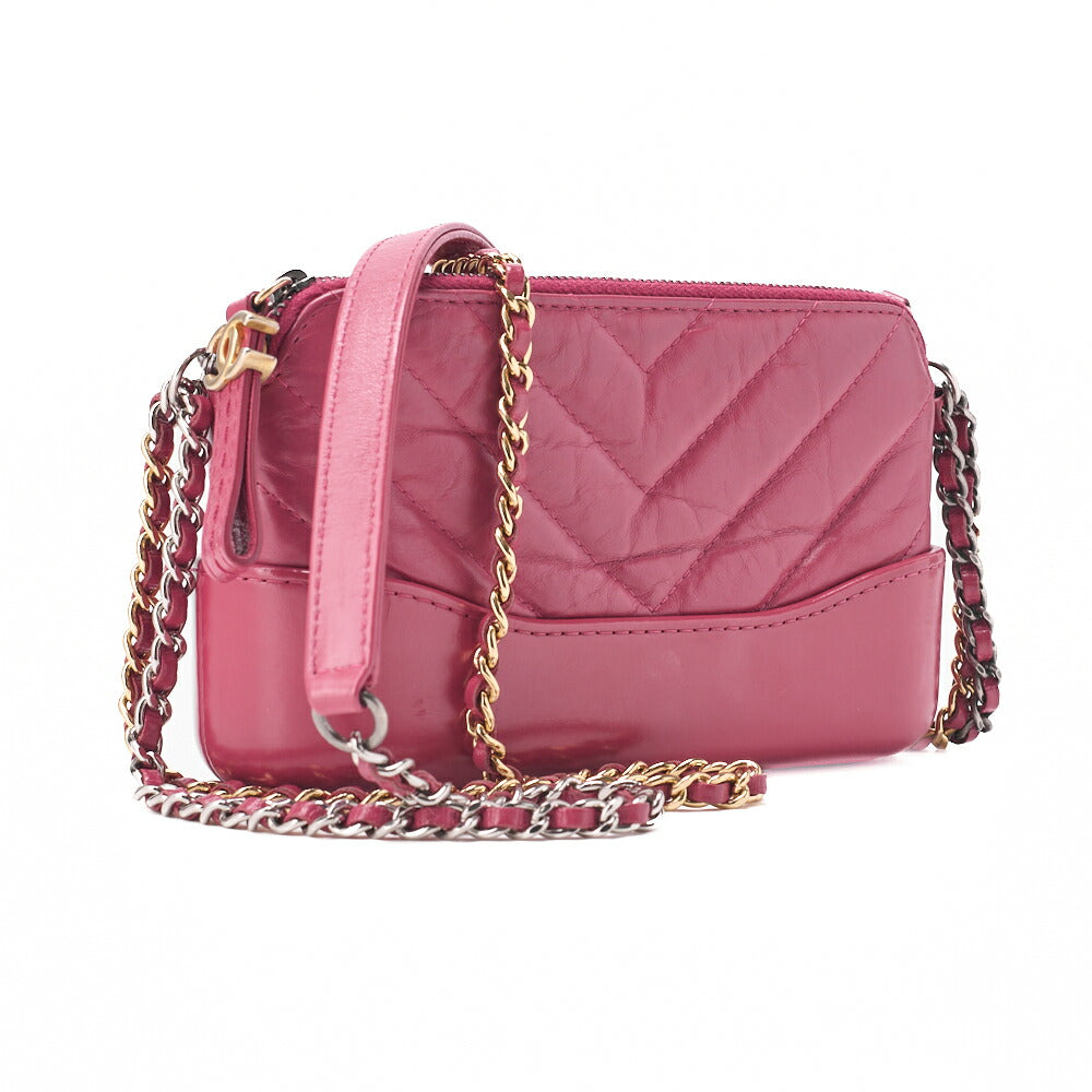 CHANEL Chain Shoulder Bag Matelasse Gabrielle de Chanel Mini Gold-Tone Hardware, Pre-Owned