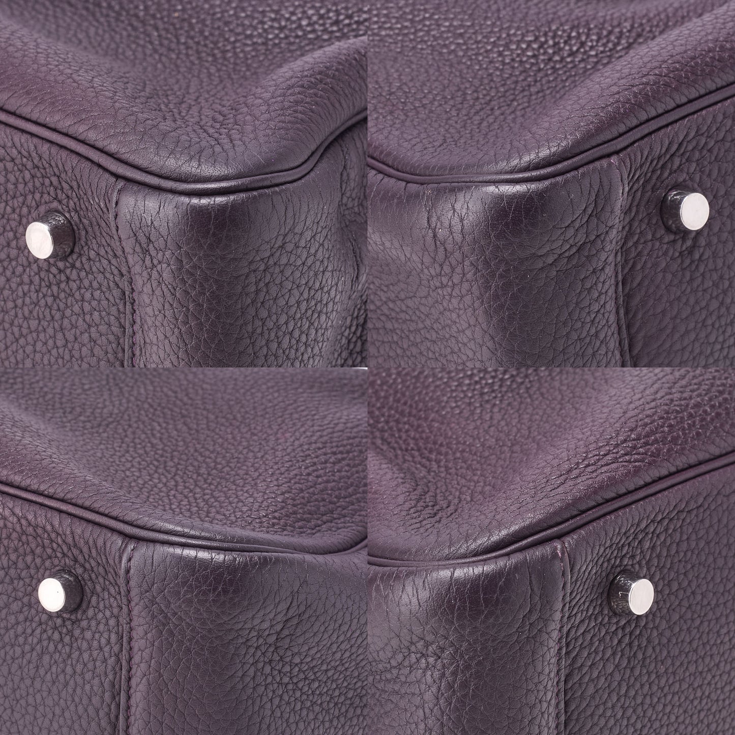 HERMES リンディ 34 ショルダーバッグ トリヨンクレマンス レザン シルバー金具 中古品