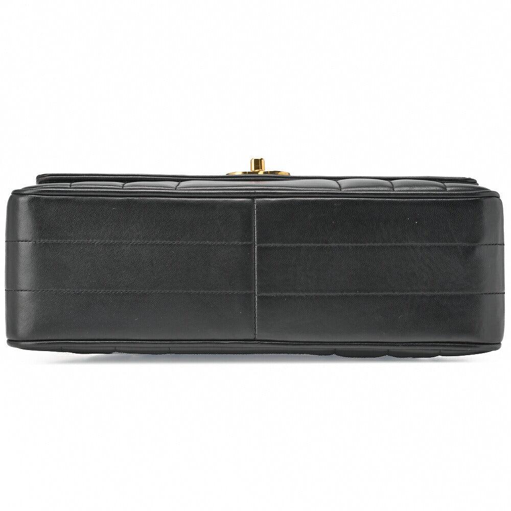 CHANEL Chanel Handbag Mademoiselle Turnlock Lambskin Black Gold-Tone Hardware, Pre-Owned