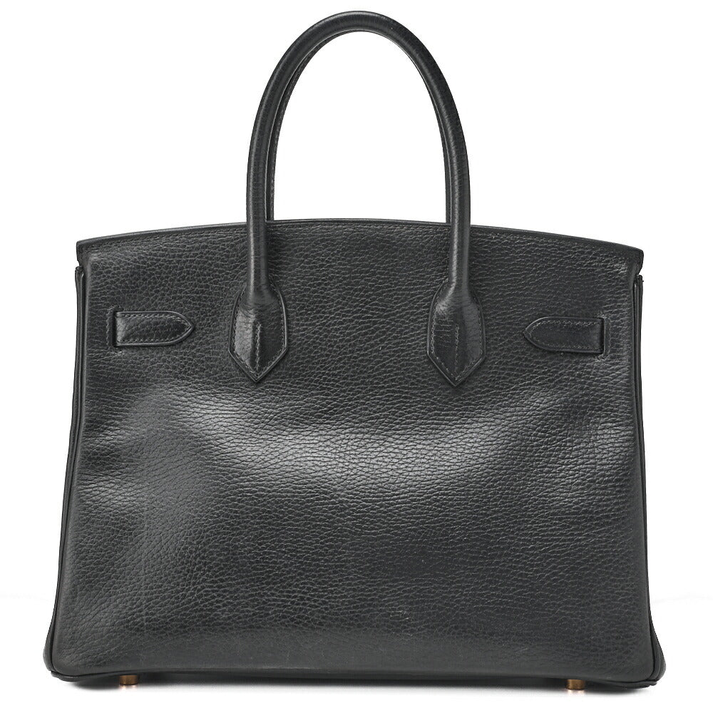 HERMES Birkin 30 Tote Bag Ardennes Black (Gold-Tone Hardware, Pre-Owned