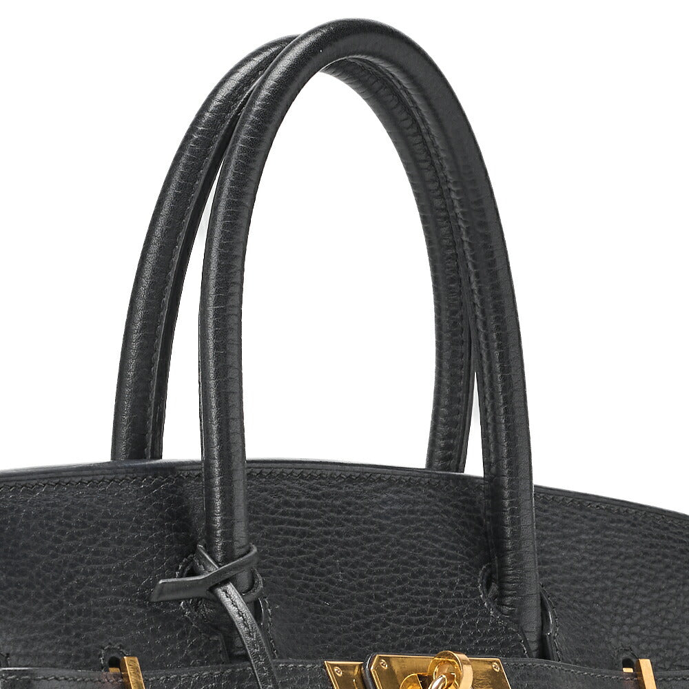 HERMES Birkin 30 Tote Bag Ardennes Black (Gold-Tone Hardware, Pre-Owned