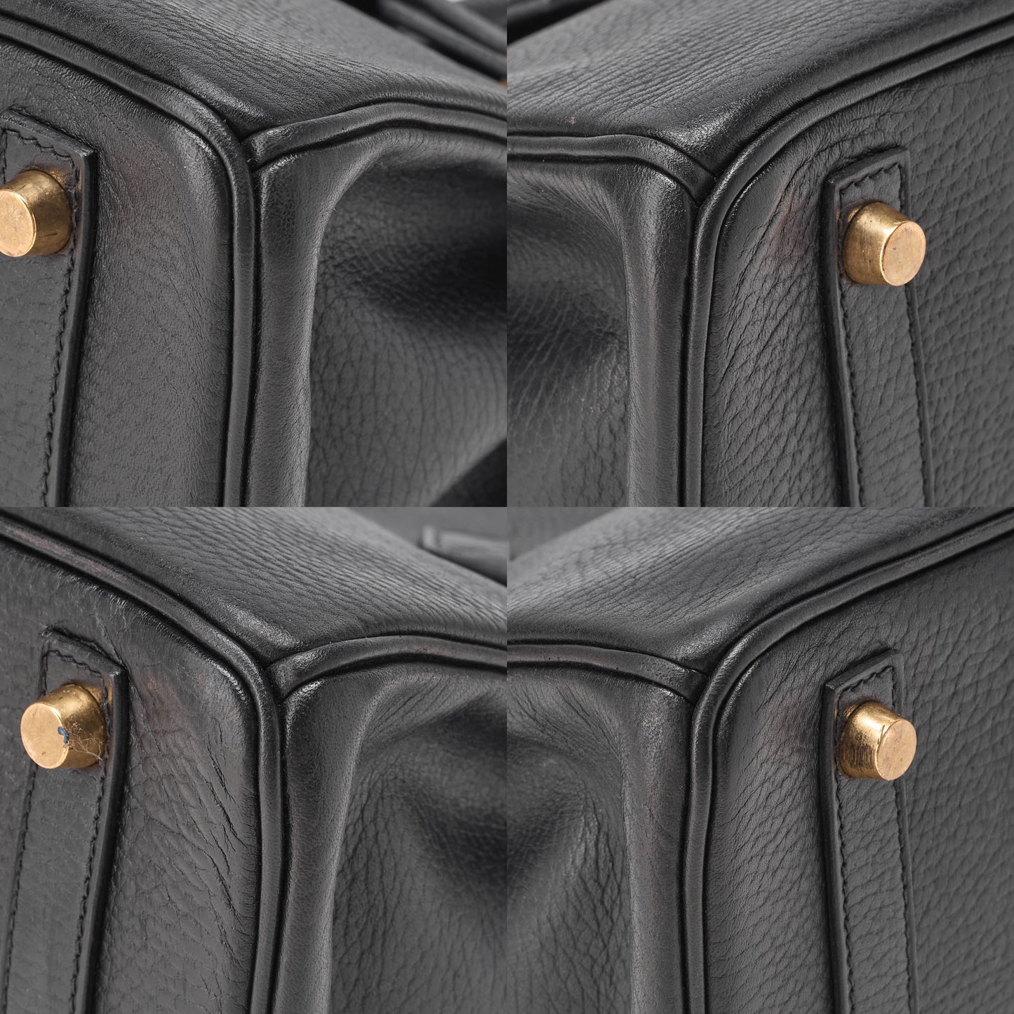 HERMES Birkin 30 Tote Bag Ardennes Black (Gold-Tone Hardware, Pre-Owned