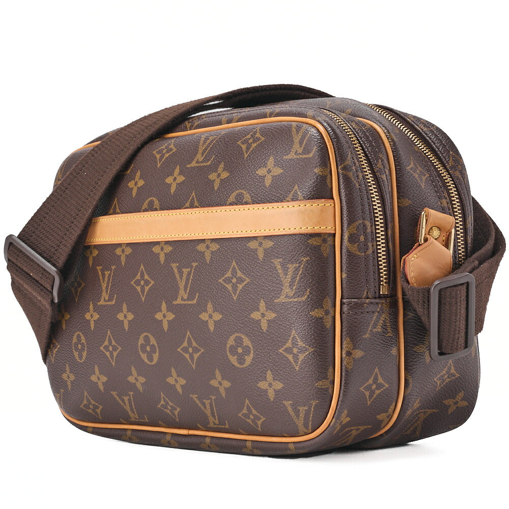 LOUIS VUITTON Louis Vuitton Monogram Reporter PM Shoulder Bag Monogram M45254 Brown Gold-Tone Hardware, Pre-Owned