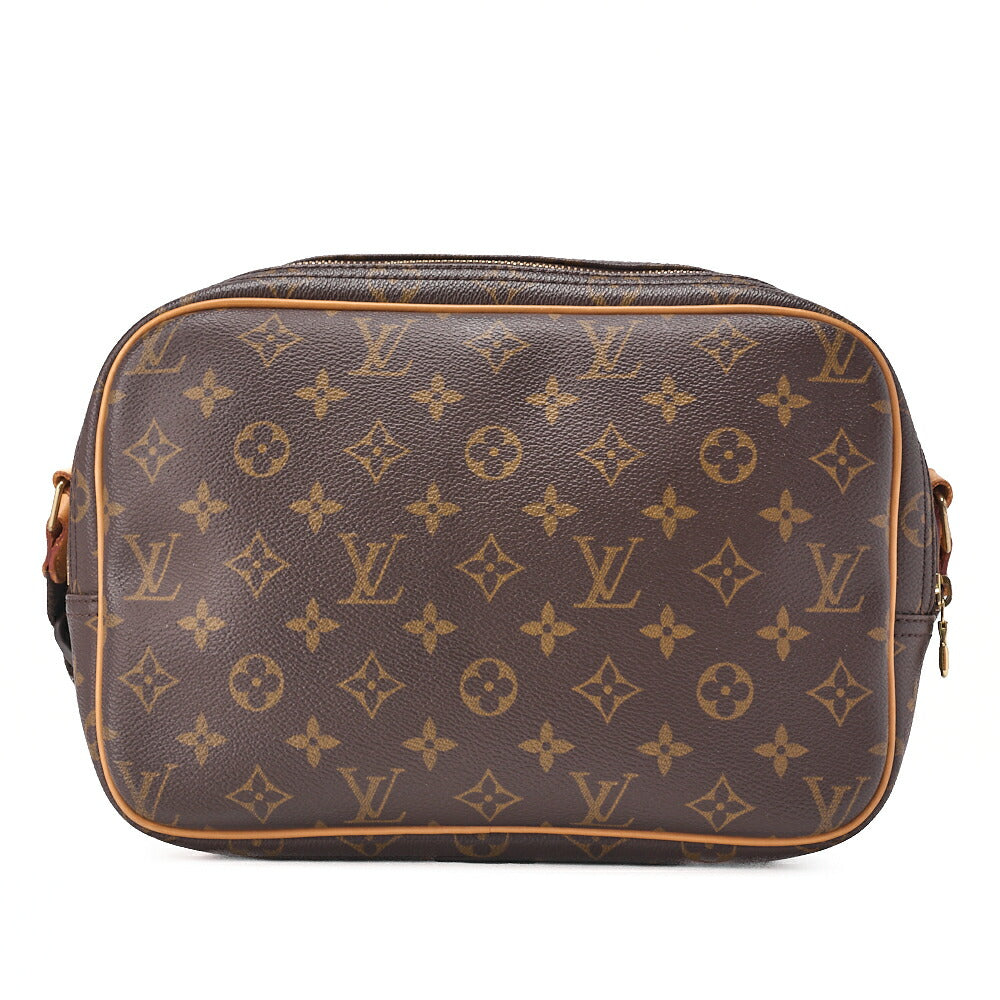 LOUIS VUITTON Louis Vuitton Monogram Reporter PM Shoulder Bag Monogram M45254 Brown Gold-Tone Hardware, Pre-Owned