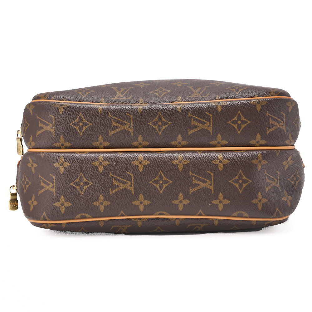 LOUIS VUITTON Louis Vuitton Monogram Reporter PM Shoulder Bag Monogram M45254 Brown Gold-Tone Hardware, Pre-Owned