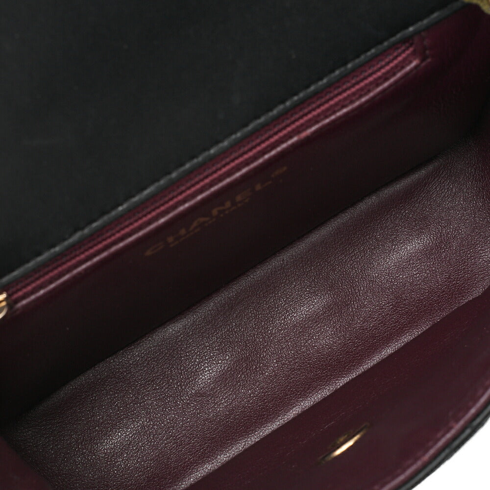 CHANEL Mini Matelassé Turnlock Chain Shoulder Bag Lambskin Bicolor Gold-Tone Hardware, Pre-Owned