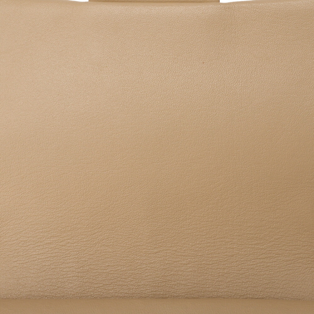 CHANEL Matelassé Double Flap 25cm Chain Shoulder Lambskin Beige Gold-Tone Hardware, Pre-Owned