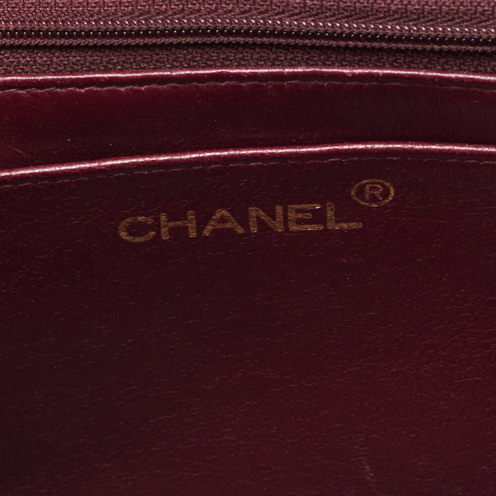 CHANEL Shoulder Bag Matelassé Lambskin Diana Flap Chain Shoulder Black Gold-Tone Hardware, Pre-Owned