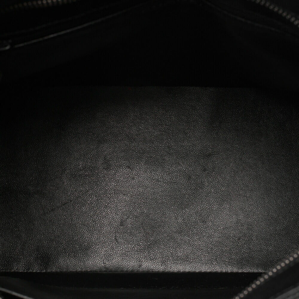 CHANEL Matelassé Reprint Tote Caviar Skin Black Silver-Tone Hardware, Pre-Owned