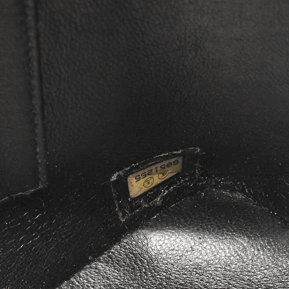 CHANEL Matelassé Reprint Tote Caviar Skin Black Silver-Tone Hardware, Pre-Owned