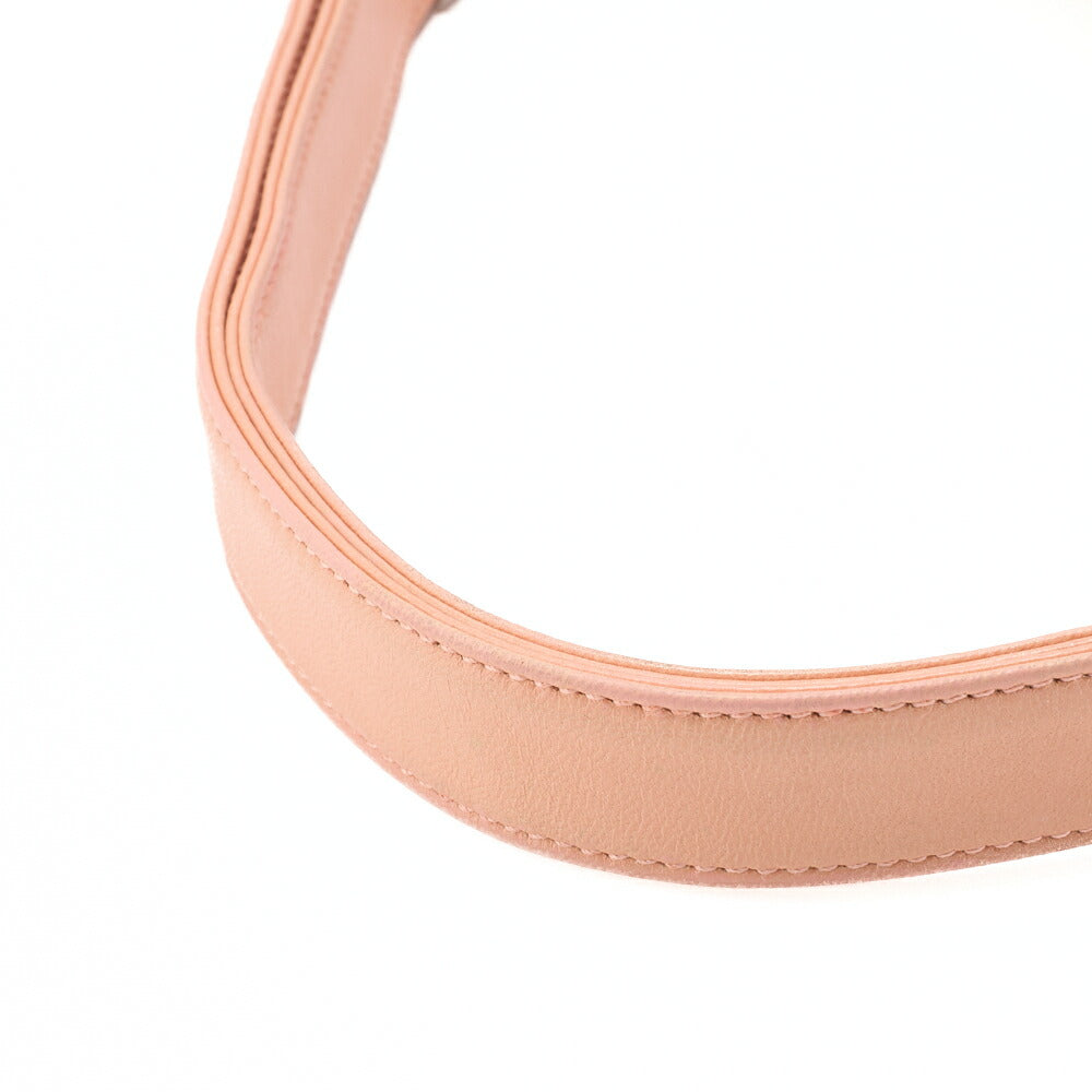 CHANEL One Shoulder Bag Chocolate Bar Coco Mark Lambskin Salmon Pink Silver-Tone Hardware, Pre-Owned