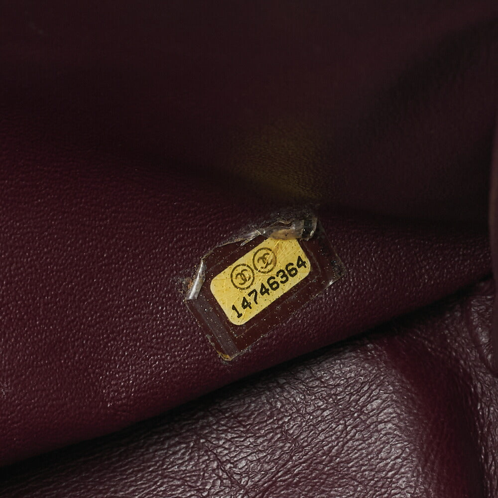 CHANEL Chain Shoulder Bag Matelassé 2.55 Vintage Calf Large Size Black Gold-Tone Hardware, Pre-Owned
