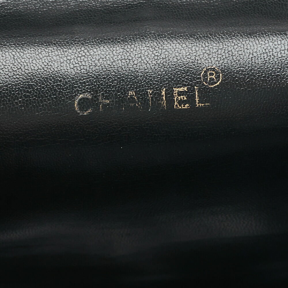 CHANEL Backpack Caviar Skin Triple Coco Turnlock Black Gold-Tone Hardware, Pre-Owned