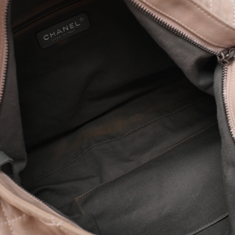 CHANEL Chain Shoulder Bag Matelassé 2way Sparkle Leather Pink Silver-Tone Hardware, Pre-Owned