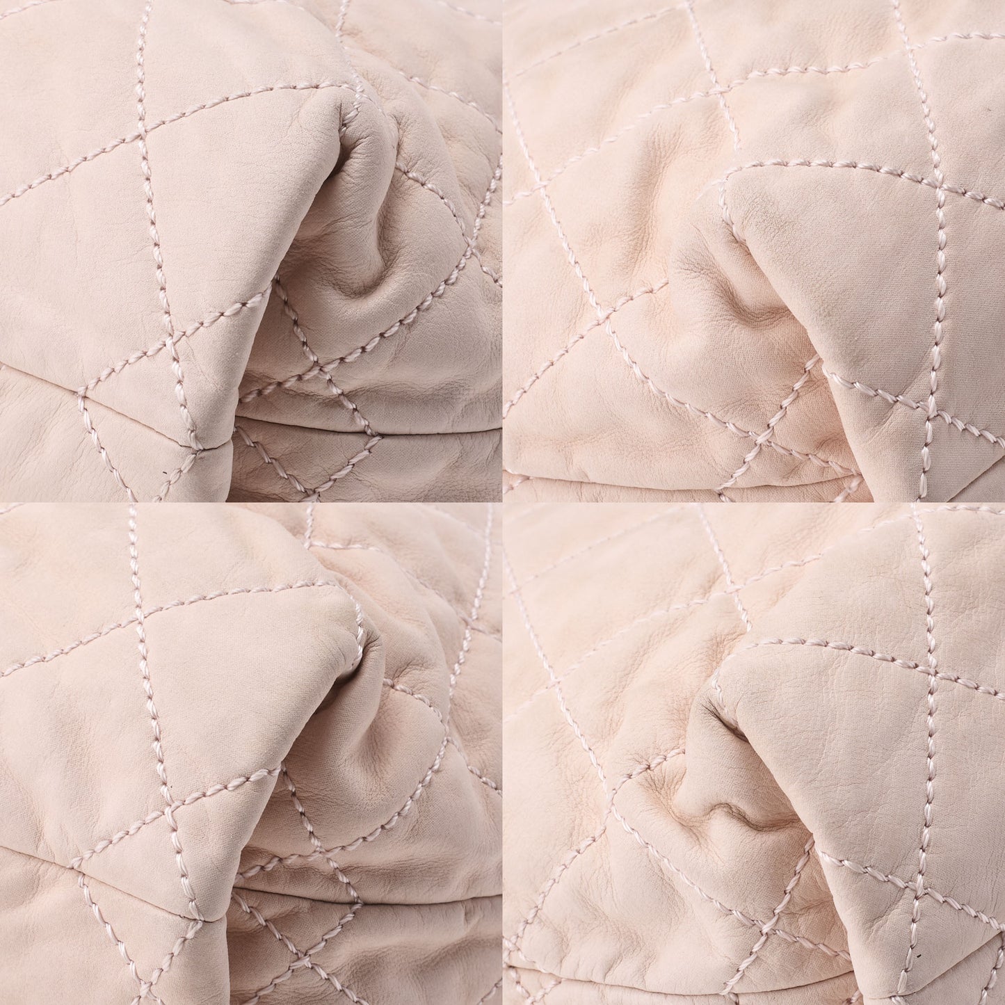 CHANEL Chain Shoulder Bag Matelassé 2way Sparkle Leather Pink Silver-Tone Hardware, Pre-Owned