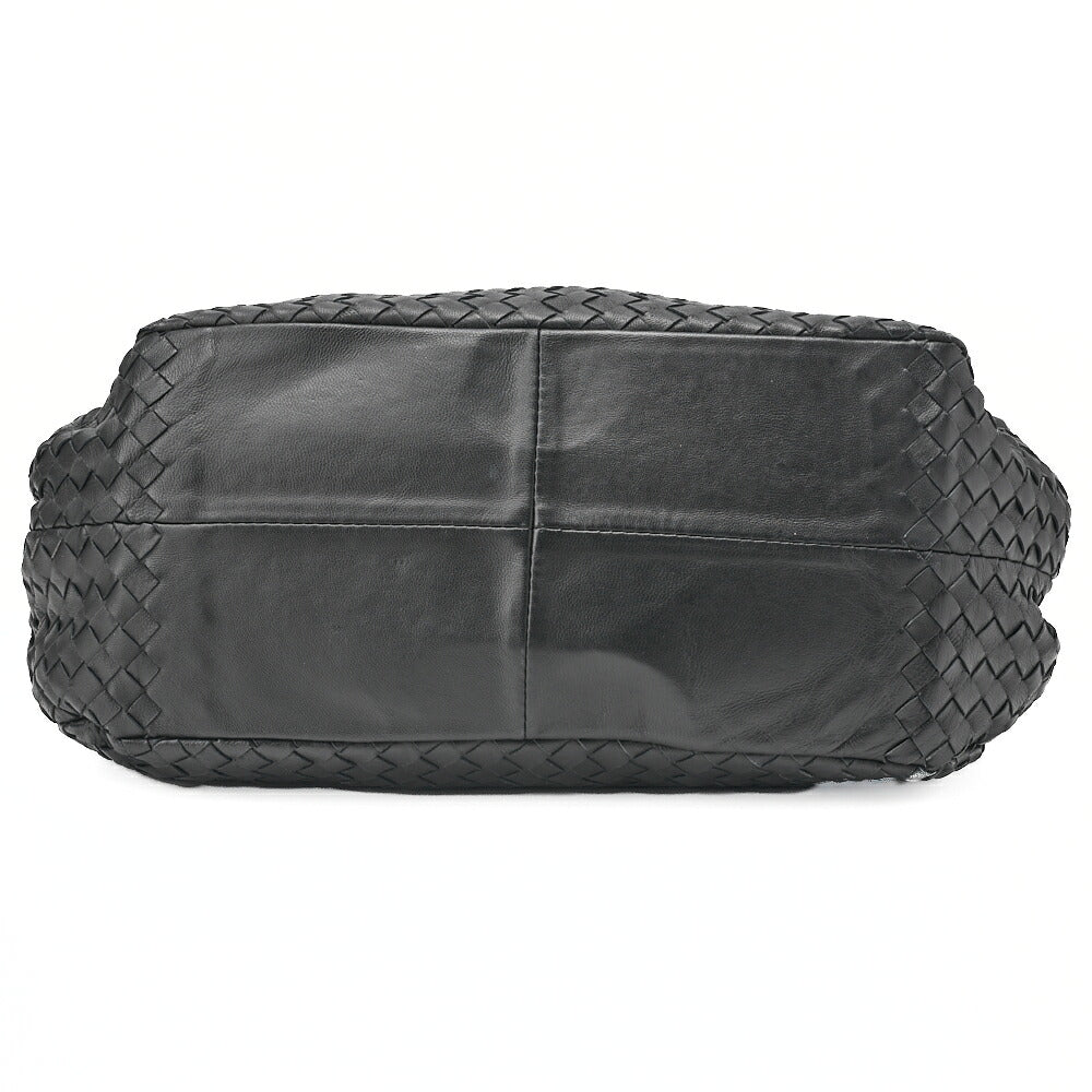 BOTTEGA VENETA Bottega Veneta Tote Bag Intrecciato Lambskin Black Pre-Owned
