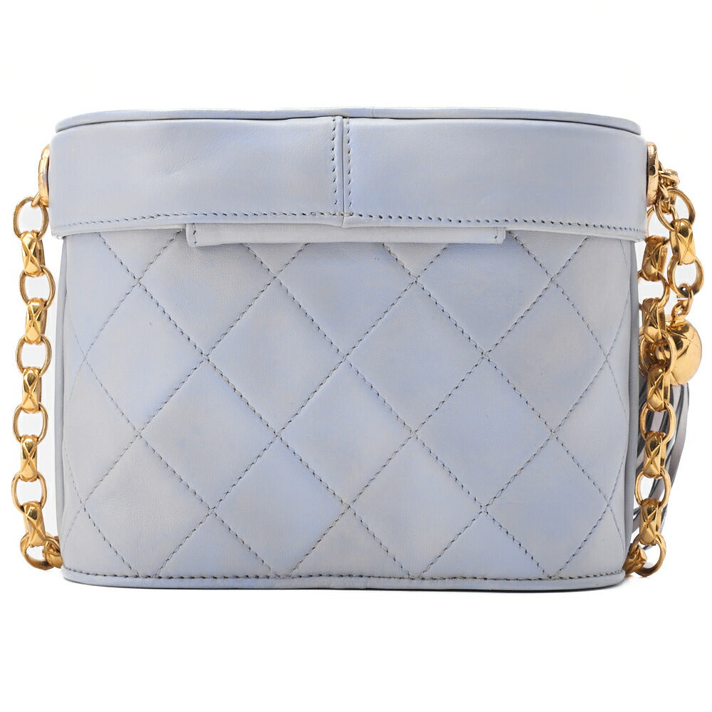 CHANEL V-Stitch Coco Mark with Fringe Bijou Chain Shoulder Lambskin Bolt Gold-Tone Hardware, Pre-Owned