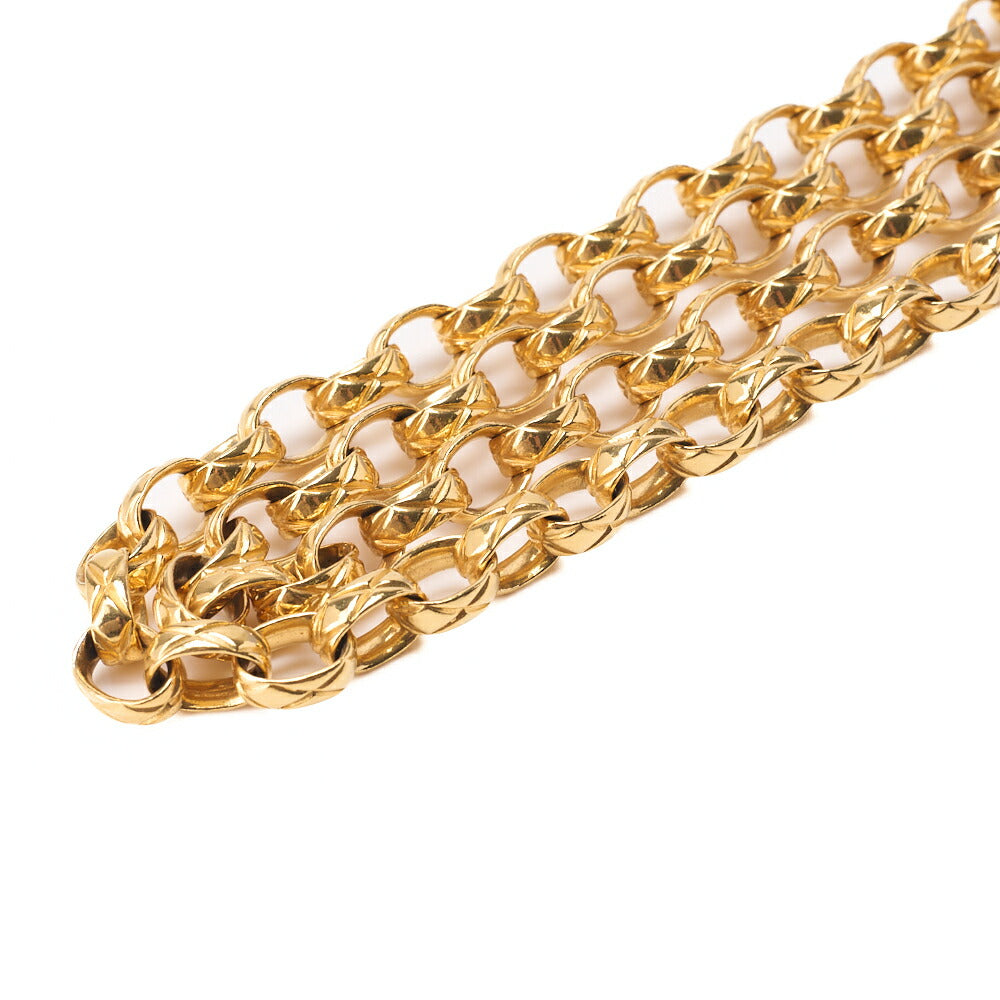 CHANEL V-Stitch Coco Mark with Fringe Bijou Chain Shoulder Lambskin Bolt Gold-Tone Hardware, Pre-Owned