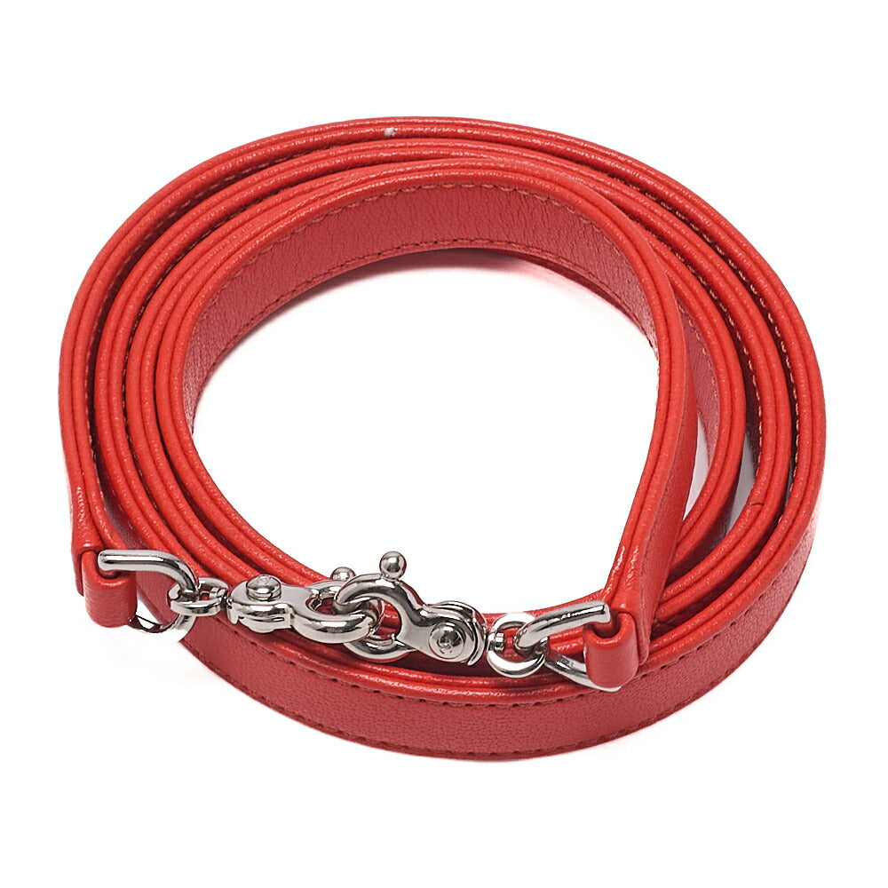 CHANEL Coco Mark Circle Coco Drawstring Shoulder Bag Lambskin White Gold-Tone Hardware, Pre-Owned