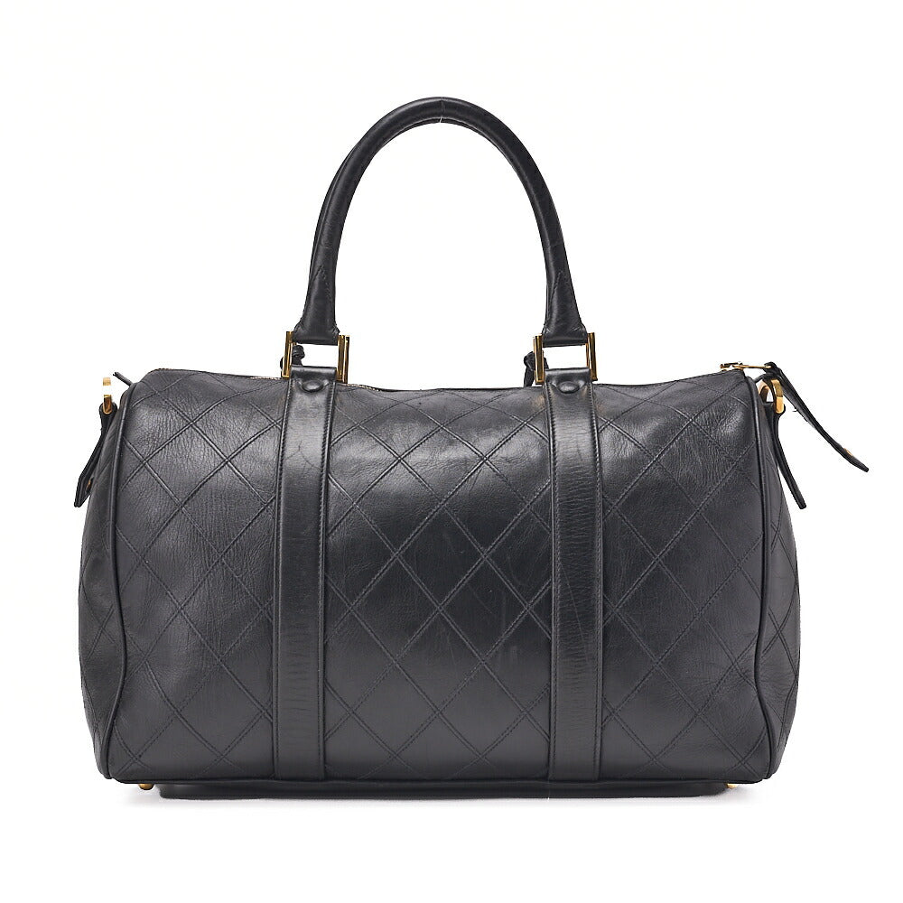 CHANEL Shoulder Bag Tote Bag Lambskin Black Black Gold-Tone Hardware, Pre-Owned