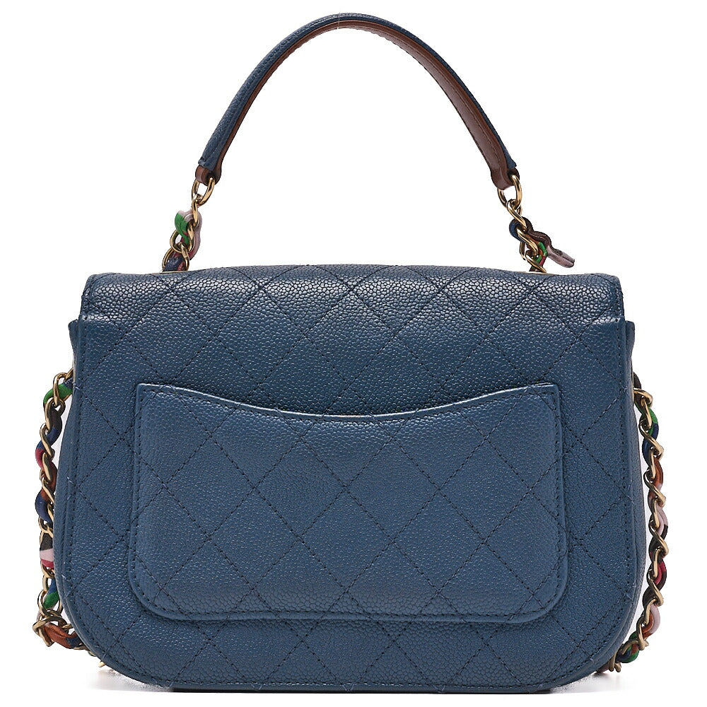 CHANEL Matelassé Square Trendy CC 2way Chain Shoulder Lambskin Black Gold-Tone Hardware, Pre-Owned