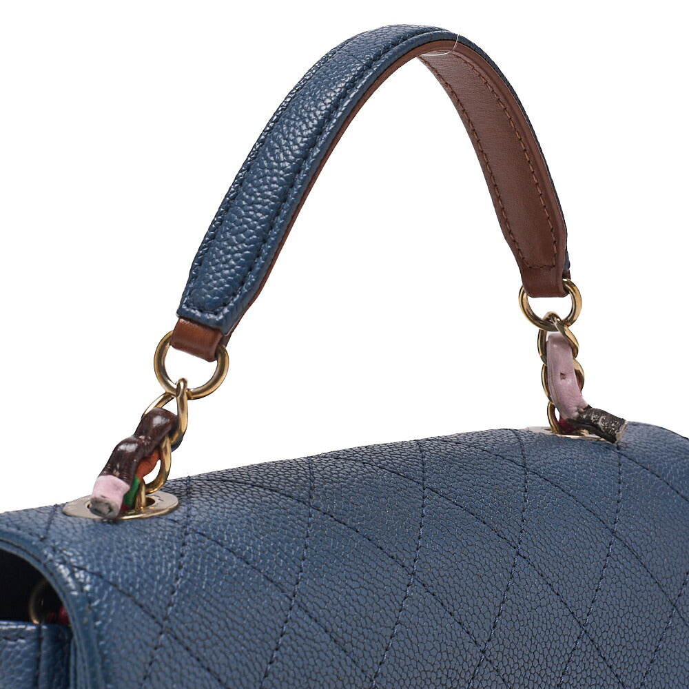 CHANEL Matelassé Square Trendy CC 2way Chain Shoulder Lambskin Black Gold-Tone Hardware, Pre-Owned