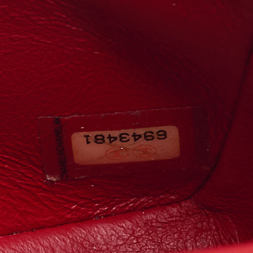 CHANEL Chain Shoulder Bag Mini Matelassé 18cm Lambskin Black Single Flap Turnlock Gold-Tone Hardware, Pre-Owned