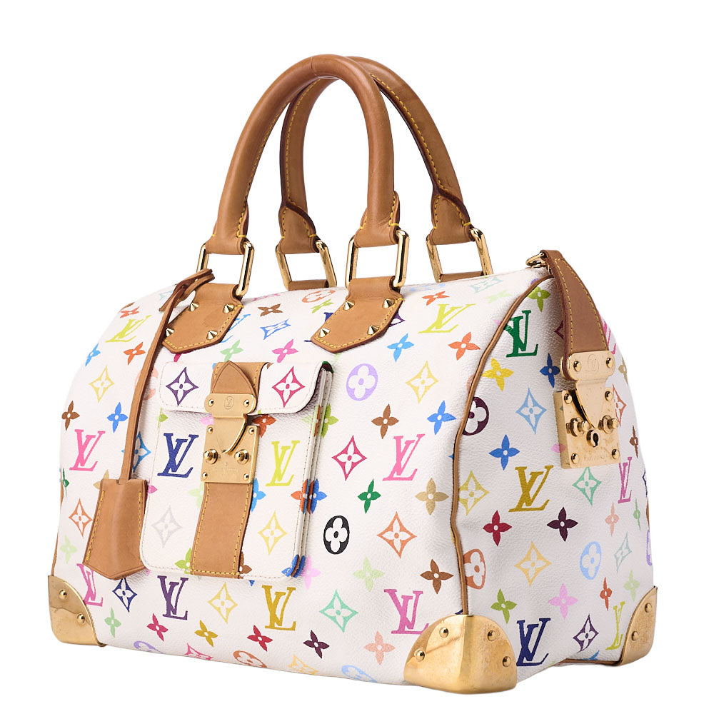 LOUIS VUITTON Louis Vuitton Monogram Speedy 30 Handbag Multicolor M92643 Gold-Tone Hardware, Pre-Owned