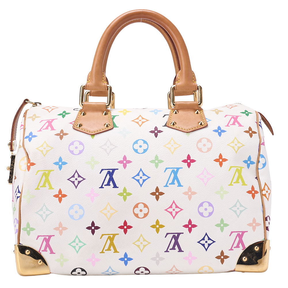LOUIS VUITTON Louis Vuitton Monogram Speedy 30 Handbag Multicolor M92643 Gold-Tone Hardware, Pre-Owned