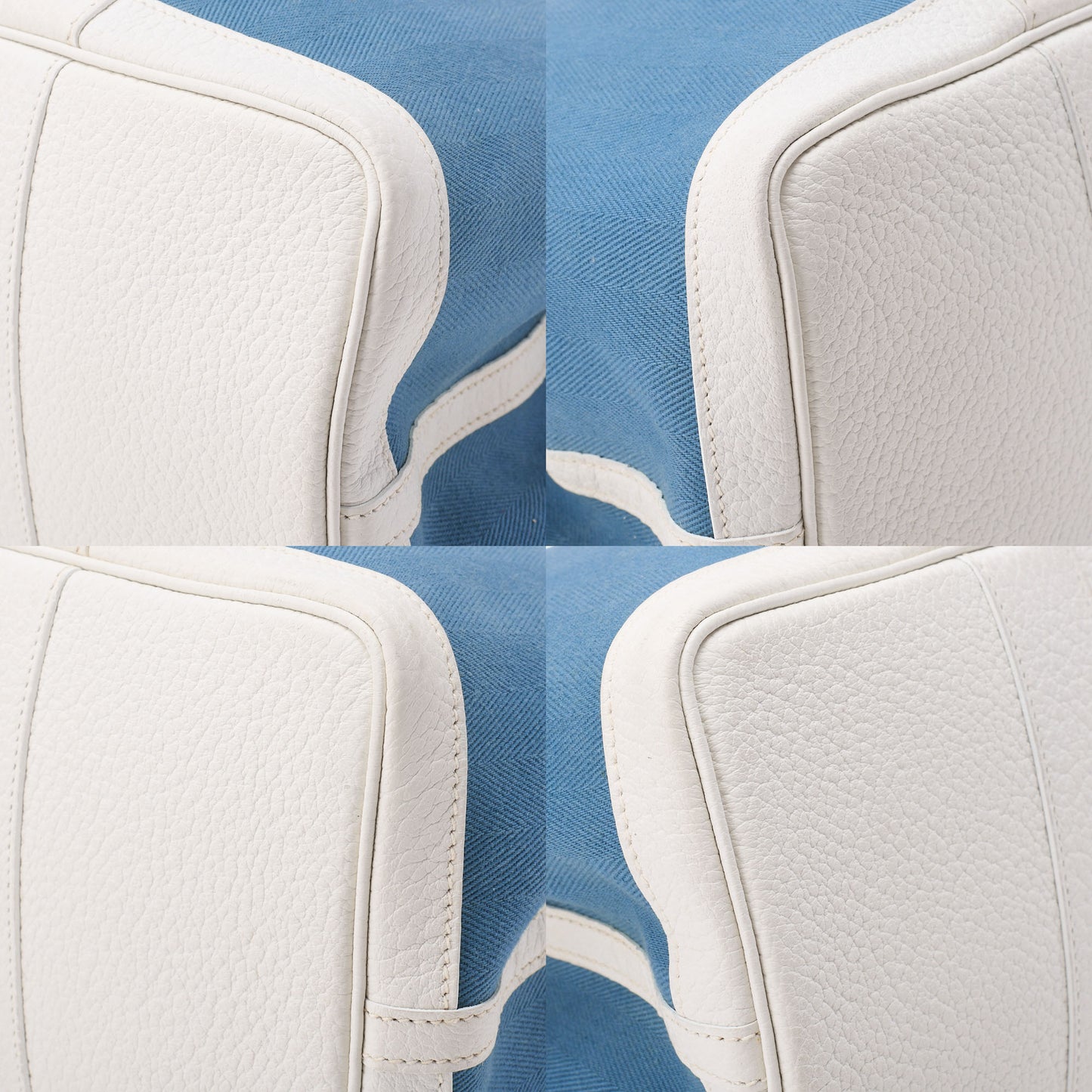 HERMES Garden Party PM Tote Bag to Negonda Turquoise Silver-Tone Hardware, Pre-Owned