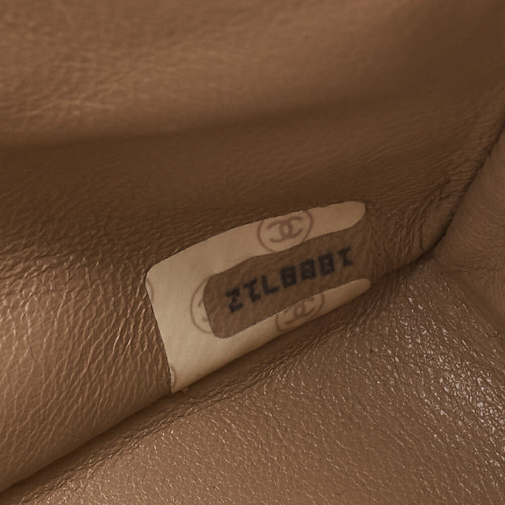 CHANEL Shoulder Bag Matelassé Double Flap 25cm Chain Shoulder Lambskin Black Gold-Tone Hardware, Pre-Owned