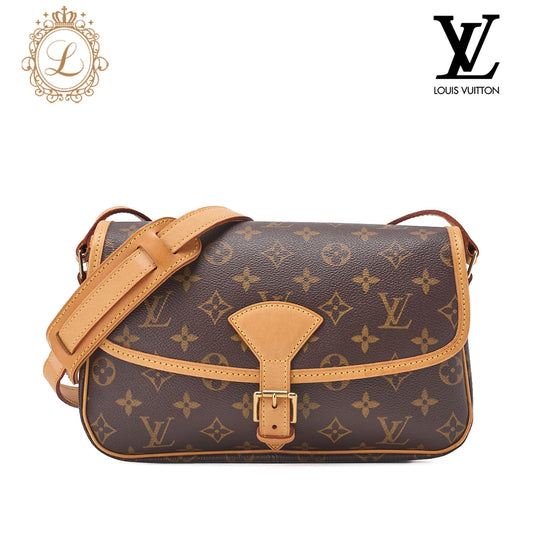 LOUIS VUITTON Monogram Sologne Shoulder Bag Brown Gold-Tone Hardware, Pre-Owned