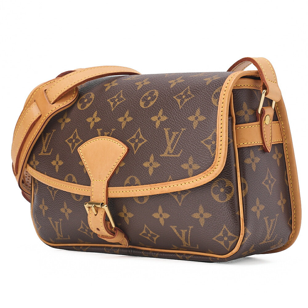 LOUIS VUITTON Monogram Sologne Shoulder Bag Brown Gold-Tone Hardware, Pre-Owned