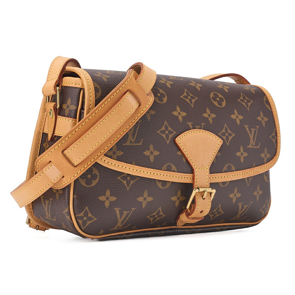 LOUIS VUITTON Monogram Sologne Shoulder Bag Brown Gold-Tone Hardware, Pre-Owned