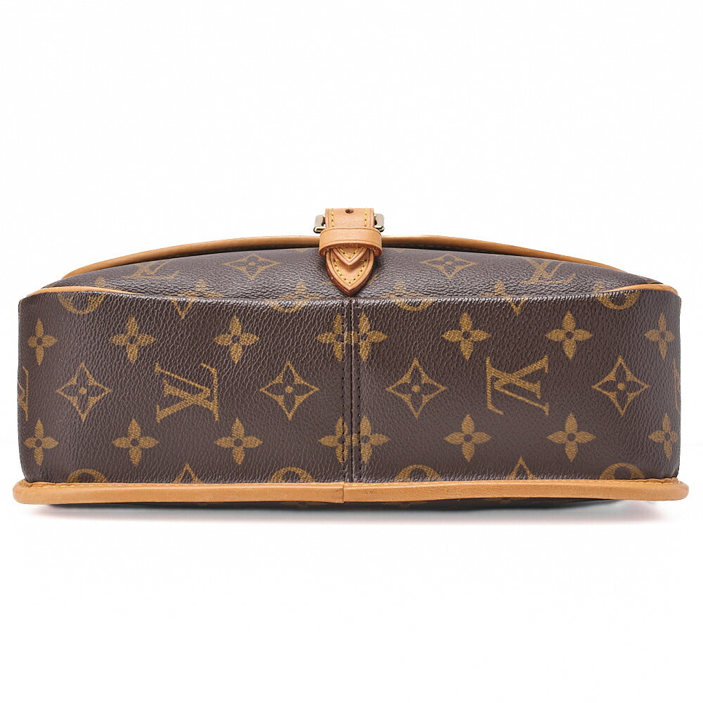 LOUIS VUITTON Monogram Sologne Shoulder Bag Brown Gold-Tone Hardware, Pre-Owned