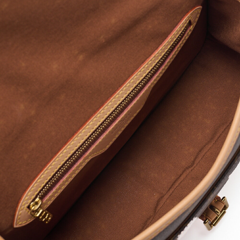 LOUIS VUITTON Monogram Sologne Shoulder Bag Brown Gold-Tone Hardware, Pre-Owned