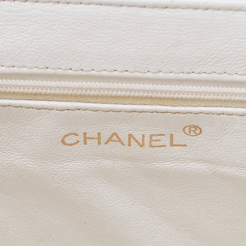CHANEL Bicolore Handbag Mini Kelly Shape Caviar Skin White Gold-Tone Hardware, Pre-Owned