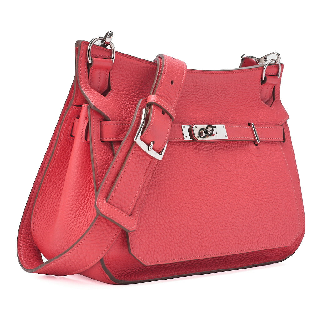 HERMES Gypsy 28 Shoulder Bag Tryon Clemence RoseJaipur RoseJaipur Silver-Tone Hardware, Pre-Owned