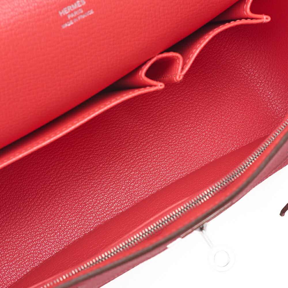 HERMES Gypsy 28 Shoulder Bag Tryon Clemence RoseJaipur RoseJaipur Silver-Tone Hardware, Pre-Owned