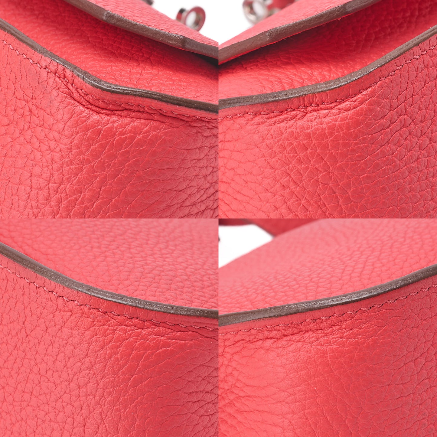 HERMES Gypsy 28 Shoulder Bag Tryon Clemence RoseJaipur RoseJaipur Silver-Tone Hardware, Pre-Owned