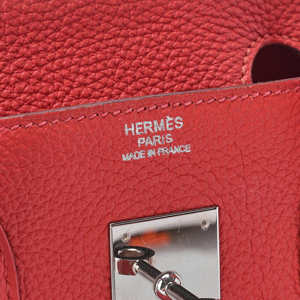 HERMES Birkin 30 Handbag Togo RoseJaipur RoseJaipur Silver-Tone Hardware, Pre-Owned