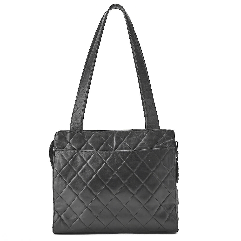 CHANEL Shoulder Bag Matelassé Turnlock Lambskin Silver-Tone Hardware, Pre-Owned