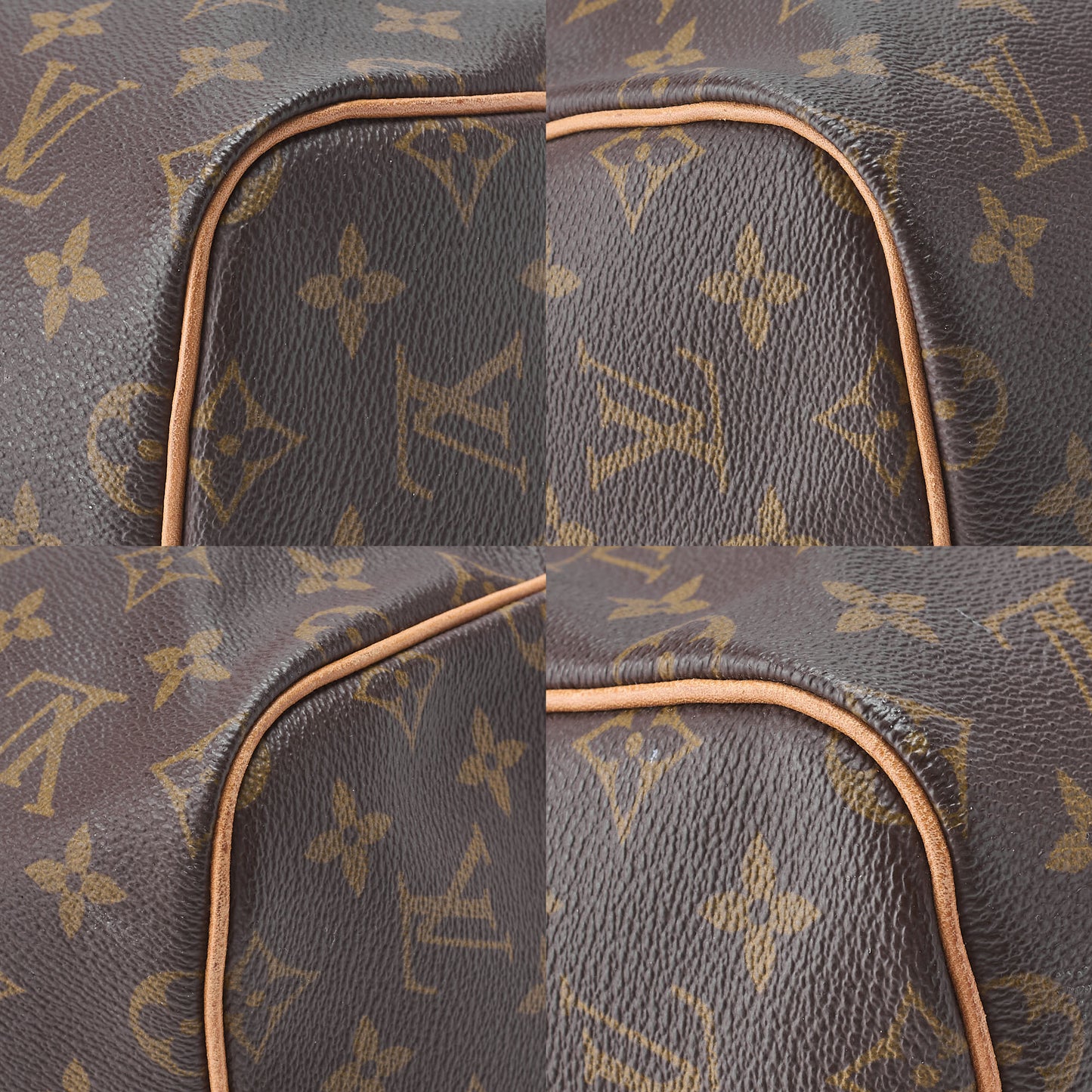 LOUIS VUITTON Louis Vuitton Monogram Keepol bandouliere 55 Boston Bag Brown Gold-Tone Hardware, Pre-Owned