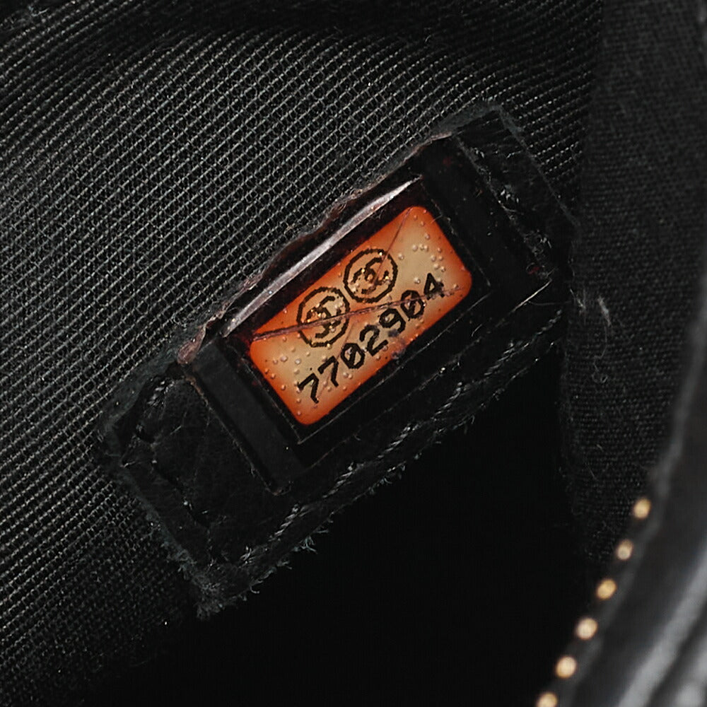 CHANEL Matelassé Reprint Tote Caviar Skin Black Gold-Tone Hardware, Pre-Owned