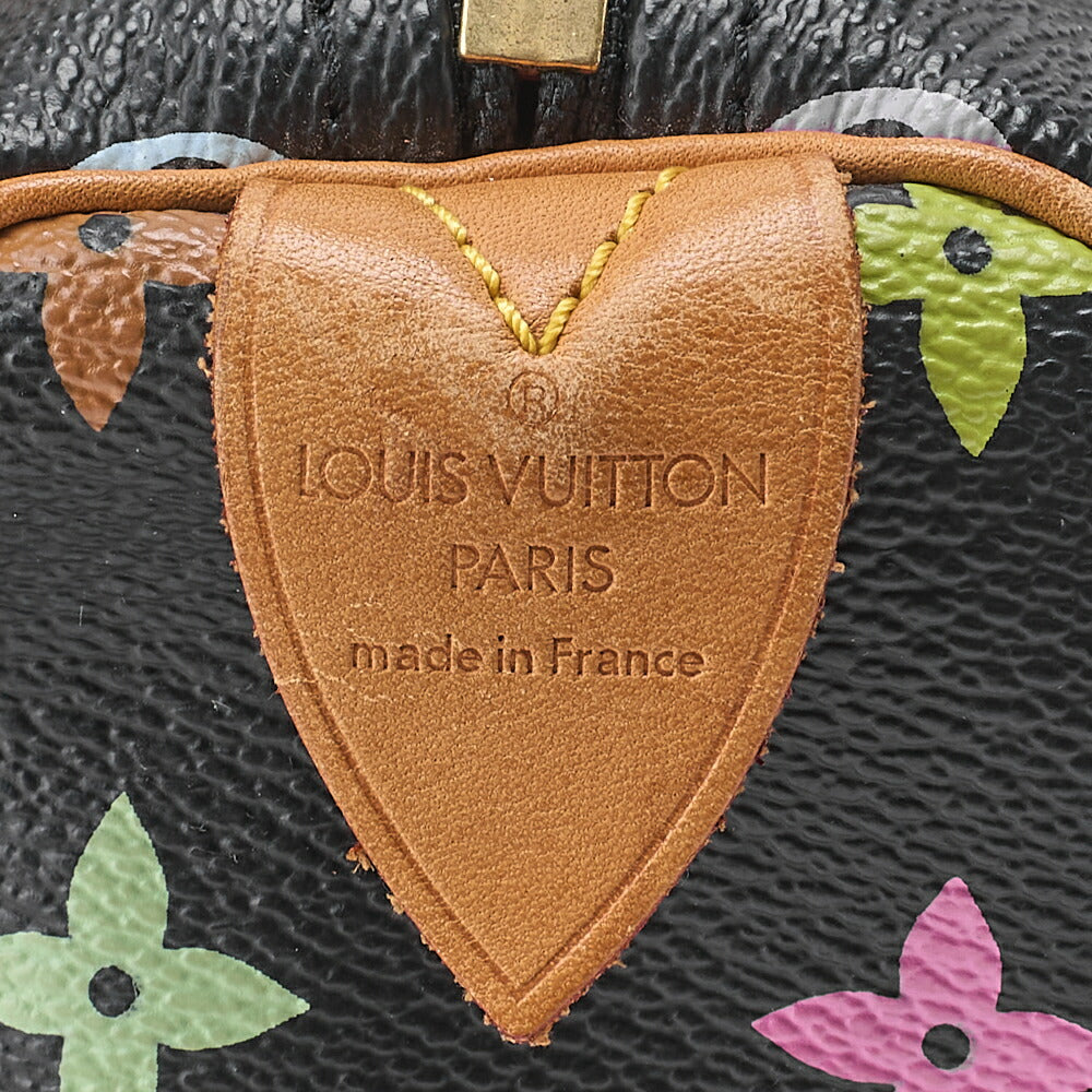 LOUIS VUITTON Louis Vuitton Monogram Multicolor Speedy 30 Handbag M92642 Gold-Tone Hardware, Pre-Owned