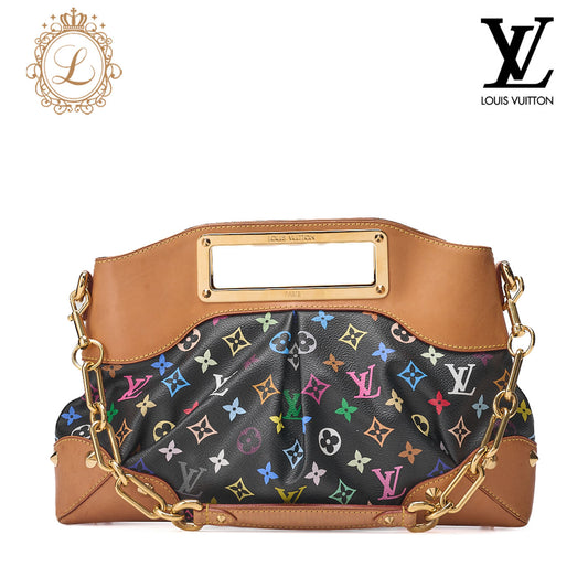 LOUIS VUITTON Louis Vuitton Monogram Multicolor Judy PM 2WAY Handbag M40254 Gold-Tone Hardware, Pre-Owned