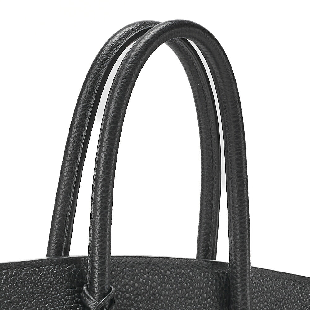 HERMES Birkin 30 Tote Bag Togo Black Silver-Tone Hardware, Pre-Owned