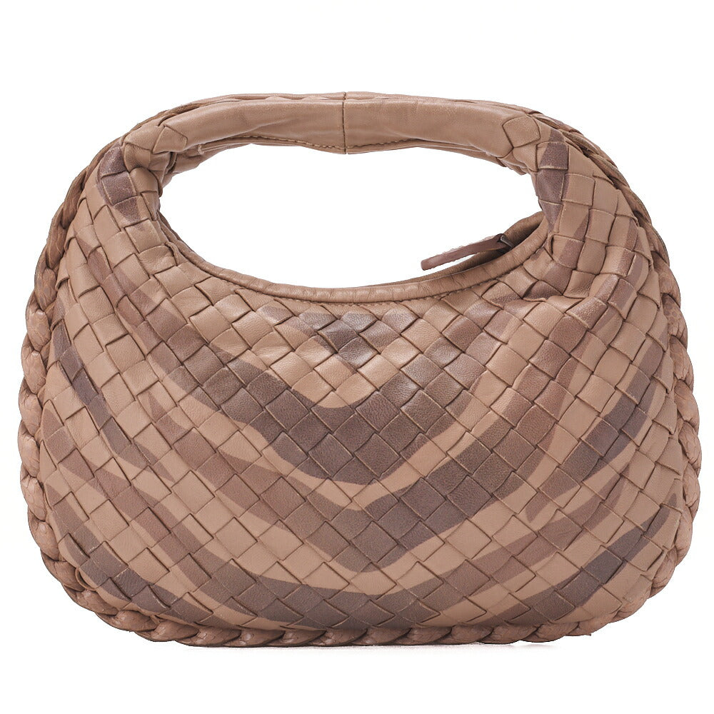 BOTTEGA VENETA Handbag Intrecciato Lambskin Mini Brown Women's Bag