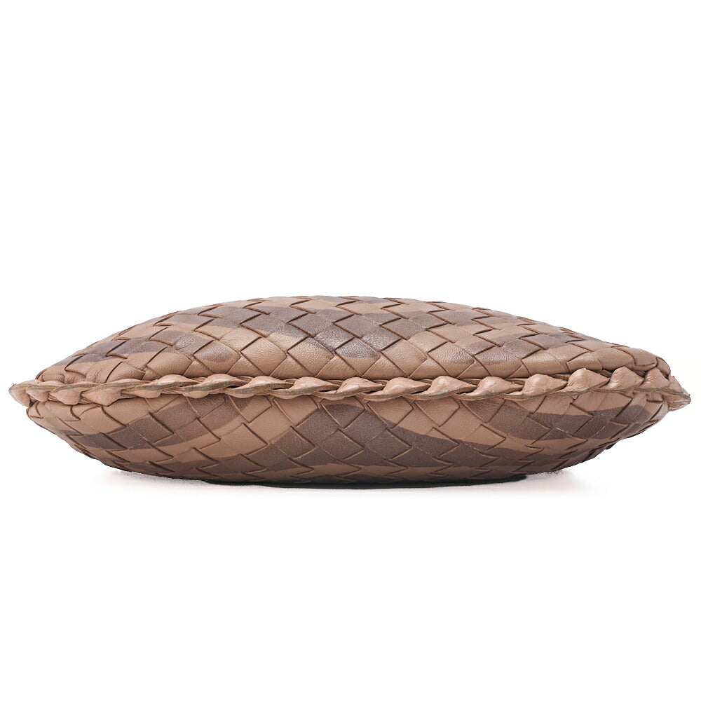 BOTTEGA VENETA Handbag Intrecciato Lambskin Mini Brown Women's Bag